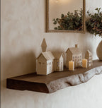 Handmade Live Edge Floating Shelf – Rustic Solid Wood Wall Shelf for Farmhouse Decor